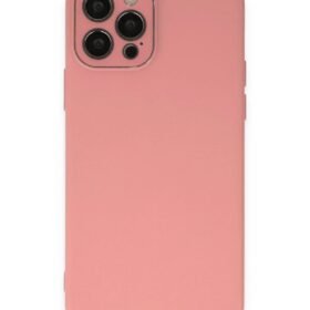iPhone 12 Pro Kılıf Lansman Glass Kapak - Pembe-(5796)