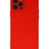 iPhone 12 Pro Max Kılıf Lansman Glass Kapak - Kırmızı-(5796)