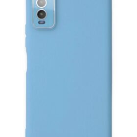 Vivo Y11S Kılıf Lansman Glass Kapak - Mavi-(5796)