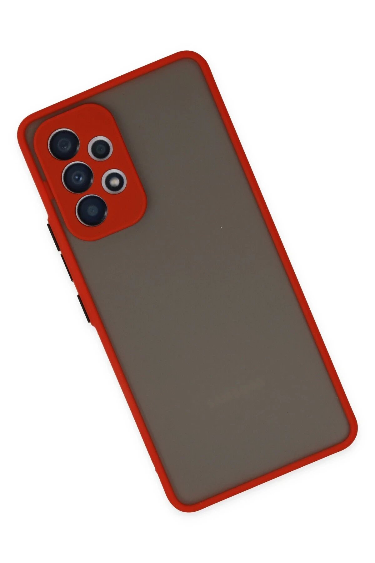 Samsung Galaxy A53 5G Kılıf Montreal Silikon Kapak - Kırmızı-(5796) - Görsel 2