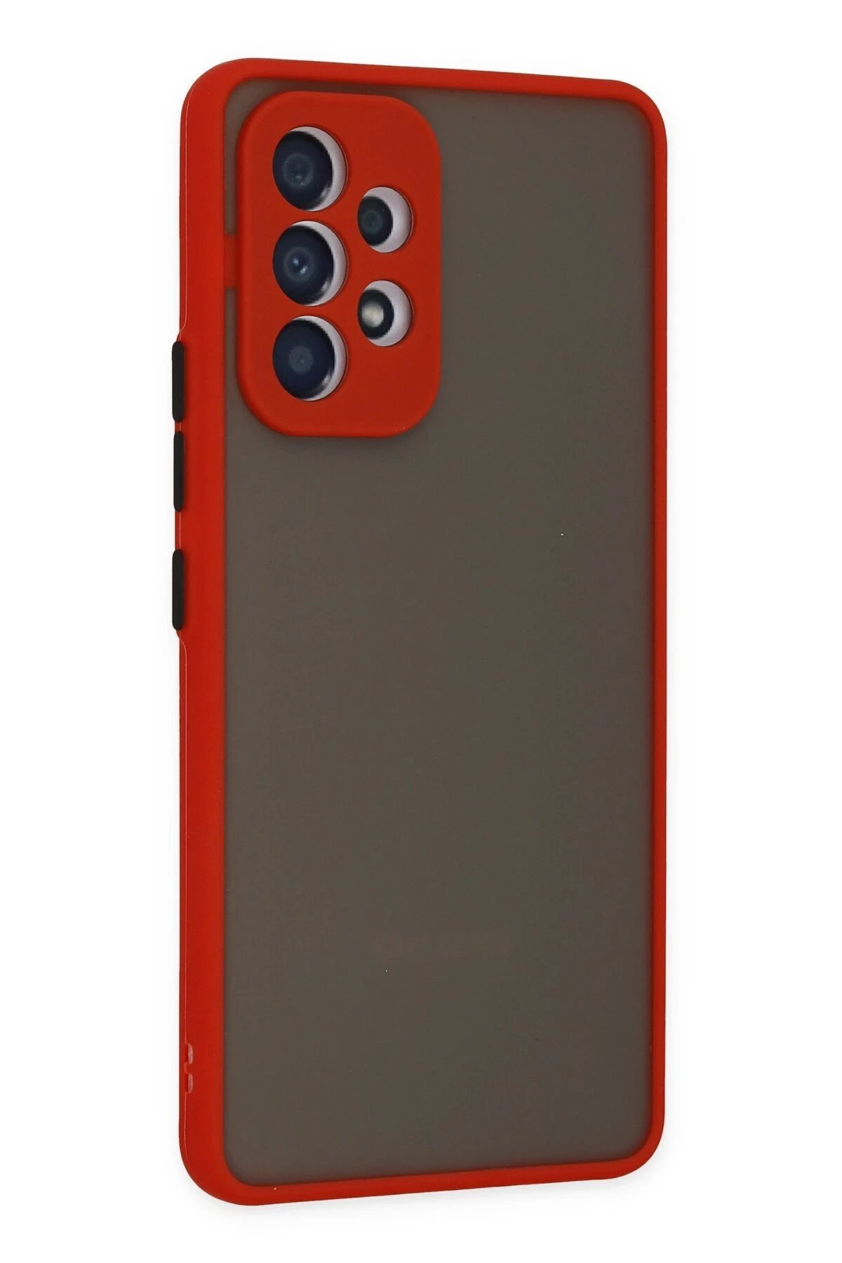 Samsung Galaxy A53 5G Kılıf Montreal Silikon Kapak - Kırmızı-(5796) - Görsel 3