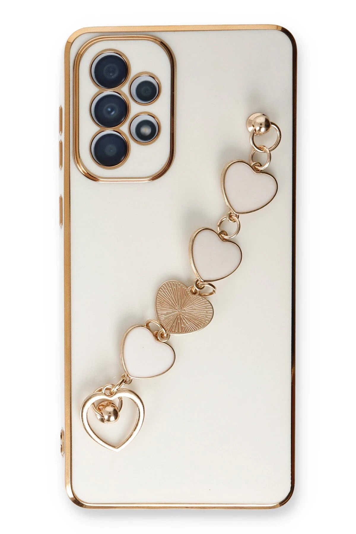 Samsung Galaxy A33 5G Kılıf Esila Silikon - Beyaz-(5796) - Görsel 2