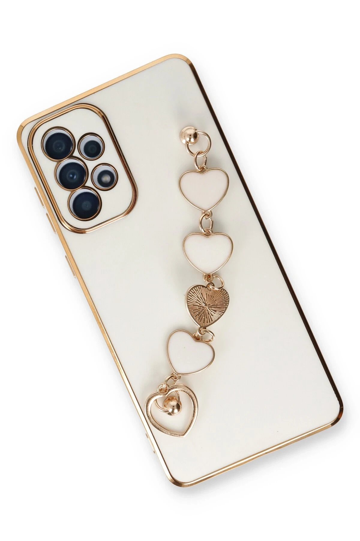 Samsung Galaxy A33 5G Kılıf Esila Silikon - Beyaz-(5796) - Görsel 3