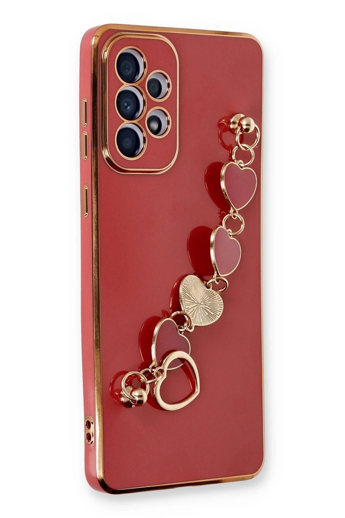 Samsung Galaxy A33 5G Kılıf Esila Silikon - Kırmızı-(5796)