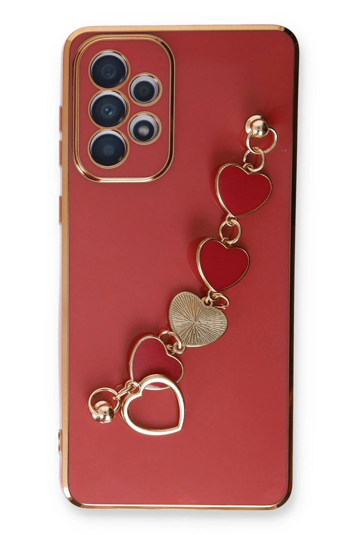 Samsung Galaxy A33 5G Kılıf Esila Silikon - Kırmızı-(5796) - Görsel 2