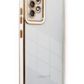 Samsung Galaxy A23 4G Kılıf Liva Lens Silikon - Beyaz-(5796)