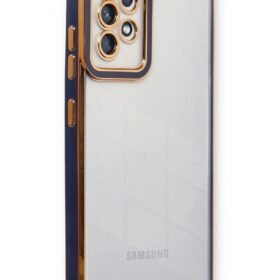 Samsung Galaxy A23 4G Kılıf Liva Lens Silikon - Mavi-(5796)