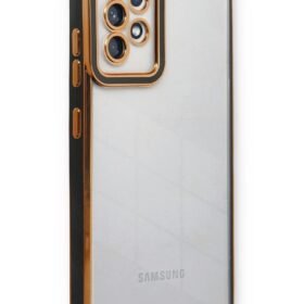 Samsung Galaxy A33 5G Kılıf Liva Lens Silikon - Siyah-(5796)