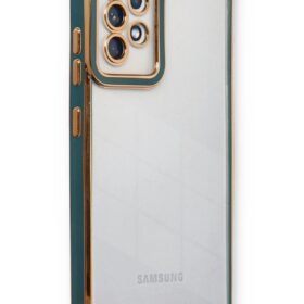 Samsung Galaxy A53 5G Kılıf Liva Lens Silikon - Yeşil-(5796)
