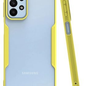 Samsung Galaxy A23 4G Kılıf Platin Silikon - Sarı-(5796)