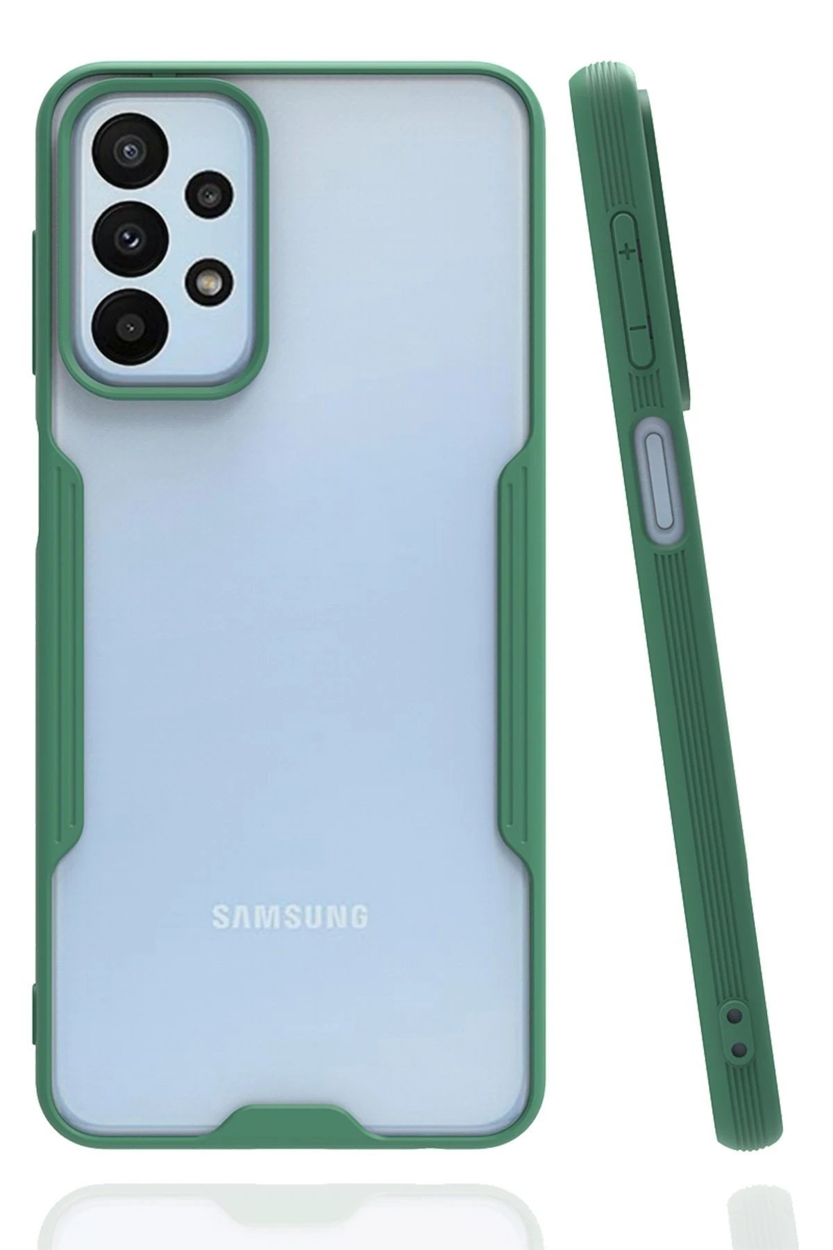 Samsung Galaxy A23 4G Kılıf Platin Silikon - Yeşil-(5796)