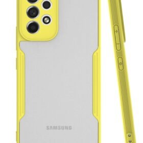 Samsung Galaxy A53 5G Kılıf Platin Silikon - Sarı-(5796)