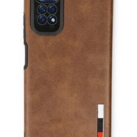 Xiaomi Redmi Note 11 Kılıf Loop Deri Silikon - Kahverengi-(5796)