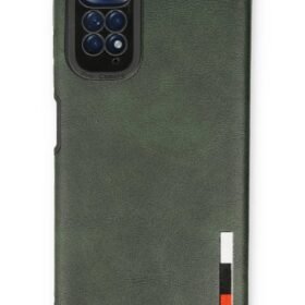 Xiaomi Redmi Note 11 Kılıf Loop Deri Silikon - Yeşil-(5796)