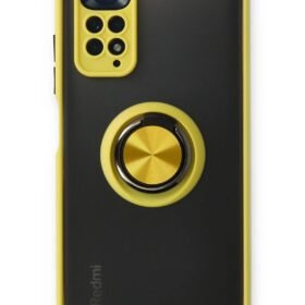 Xiaomi Redmi Note 11 Kılıf Montreal Yüzüklü Silikon Kapak - Sarı-(5796)