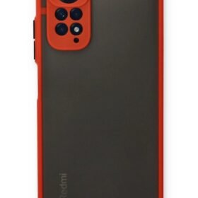Xiaomi Redmi Note 11 Kılıf Montreal Silikon Kapak - Kırmızı-(5796)