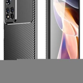 Xiaomi Redmi Note 11 Pro Plus 5G Kılıf Auto Focus Karbon Kapak - Siyah-(5796)