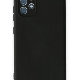 Samsung Galaxy A13 4G Kılıf Nano içi Kadife Silikon - Siyah-(5796)