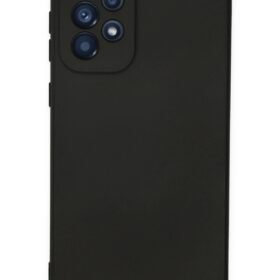 Samsung Galaxy A23 4G Kılıf Nano içi Kadife Silikon - Siyah-(5796)