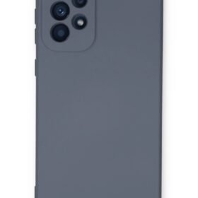 Samsung Galaxy A33 5G Kılıf Nano içi Kadife Silikon - Gri-(5796)