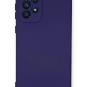 Samsung Galaxy A53 5G Kılıf Nano içi Kadife Silikon - Mor-(5796)