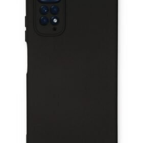 Xiaomi Redmi Note 11 Kılıf Nano içi Kadife Silikon - Siyah-(5796)