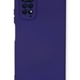Xiaomi Redmi Note 11 Kılıf Nano içi Kadife Silikon - Mor-(5796)