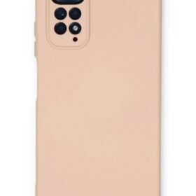 Xiaomi Redmi Note 11 Kılıf Nano içi Kadife Silikon - Pudra-(5796)