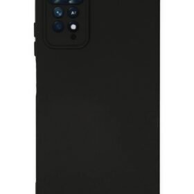 Xiaomi Redmi Note 11 Pro Kılıf Nano içi Kadife Silikon - Siyah-(5796)