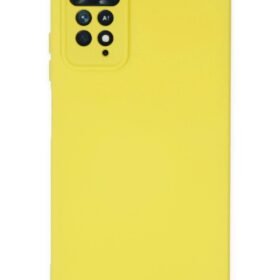 Xiaomi Redmi Note 11 Pro Kılıf Nano içi Kadife Silikon - Sarı-(5796)