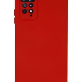 Xiaomi Redmi Note 11 Pro Kılıf Nano içi Kadife Silikon - Kırmızı-(5796)