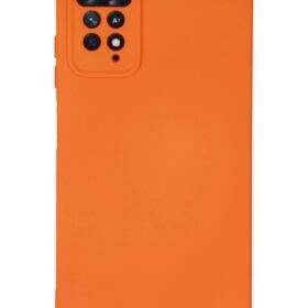 Xiaomi Redmi Note 11 Pro Kılıf Nano içi Kadife Silikon - Turuncu-(5796)