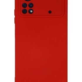 Xiaomi Poco X4 Pro 5G Kılıf Nano içi Kadife Silikon - Kırmızı-(5796)