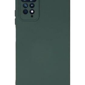 Xiaomi Redmi Note 11 Pro Kılıf Nano içi Kadife Silikon - Koyu Yeşil-(5796)