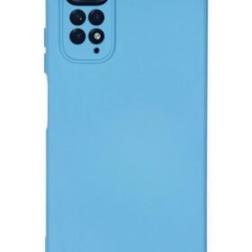 Xiaomi Redmi Note 11 Kılıf Nano içi Kadife Silikon - Mavi-(5796)