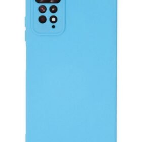 Xiaomi Redmi Note 11 Pro Kılıf Nano içi Kadife Silikon - Mavi-(5796)