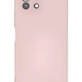Xiaomi Mİ 11 Lite Kılıf Nano içi Kadife Silikon - Pudra-(5796)