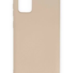 Samsung Galaxy S20 Kılıf Nano içi Kadife Silikon - Pudra-(5796)