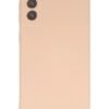Samsung Galaxy S21 FE Kılıf Nano içi Kadife Silikon - Pudra-(5796)