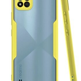 Realme C11 2021 Kılıf Platin Silikon - Sarı-(5796)