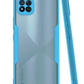 Realme C11 2021 Kılıf Platin Silikon - Mavi-(5796)