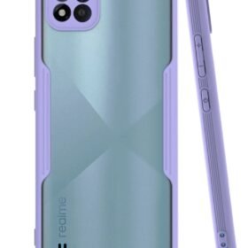 Realme C11 2021 Kılıf Platin Silikon - Lila-(5796)