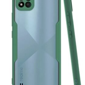 Realme C11 2021 Kılıf Platin Silikon - Yeşil-(5796)