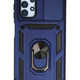 Samsung Galaxy A33 5G Kılıf Pars Lens Yüzüklü Silikon - Lacivert-(5796)
