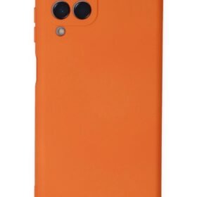 Samsung Galaxy M33 Kılıf Nano içi Kadife Silikon - Turuncu-(5796)