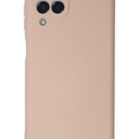 Samsung Galaxy M33 Kılıf Nano içi Kadife Silikon - Pudra-(5796)