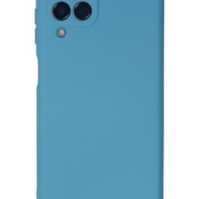 Samsung Galaxy M33 Kılıf Nano içi Kadife Silikon - Mavi-(5796)