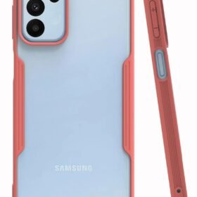 Samsung Galaxy M23 Kılıf Platin Silikon - Pembe-(5796)
