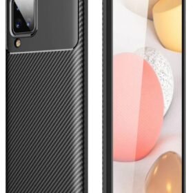 Samsung Galaxy M33 Kılıf Auto Focus Karbon Kapak - Siyah-(5796)