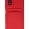 Xiaomi Redmi Note 11S Kılıf Kelvin Kartvizitli Silikon - Kırmızı-(5796)